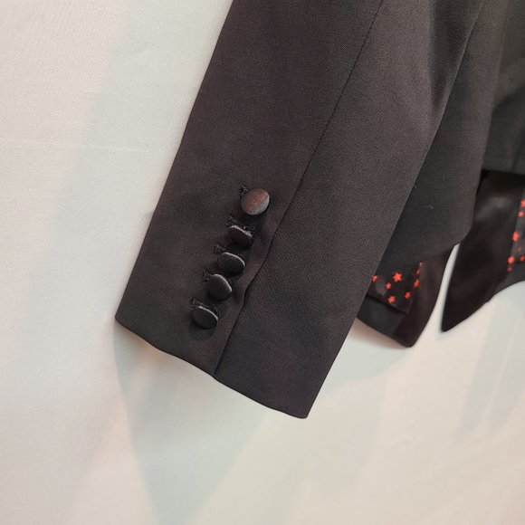 Equipment Kate Moss Wynn Satin Silk Wool Blazer Jacket Womens 10 - Picture 5 of 8